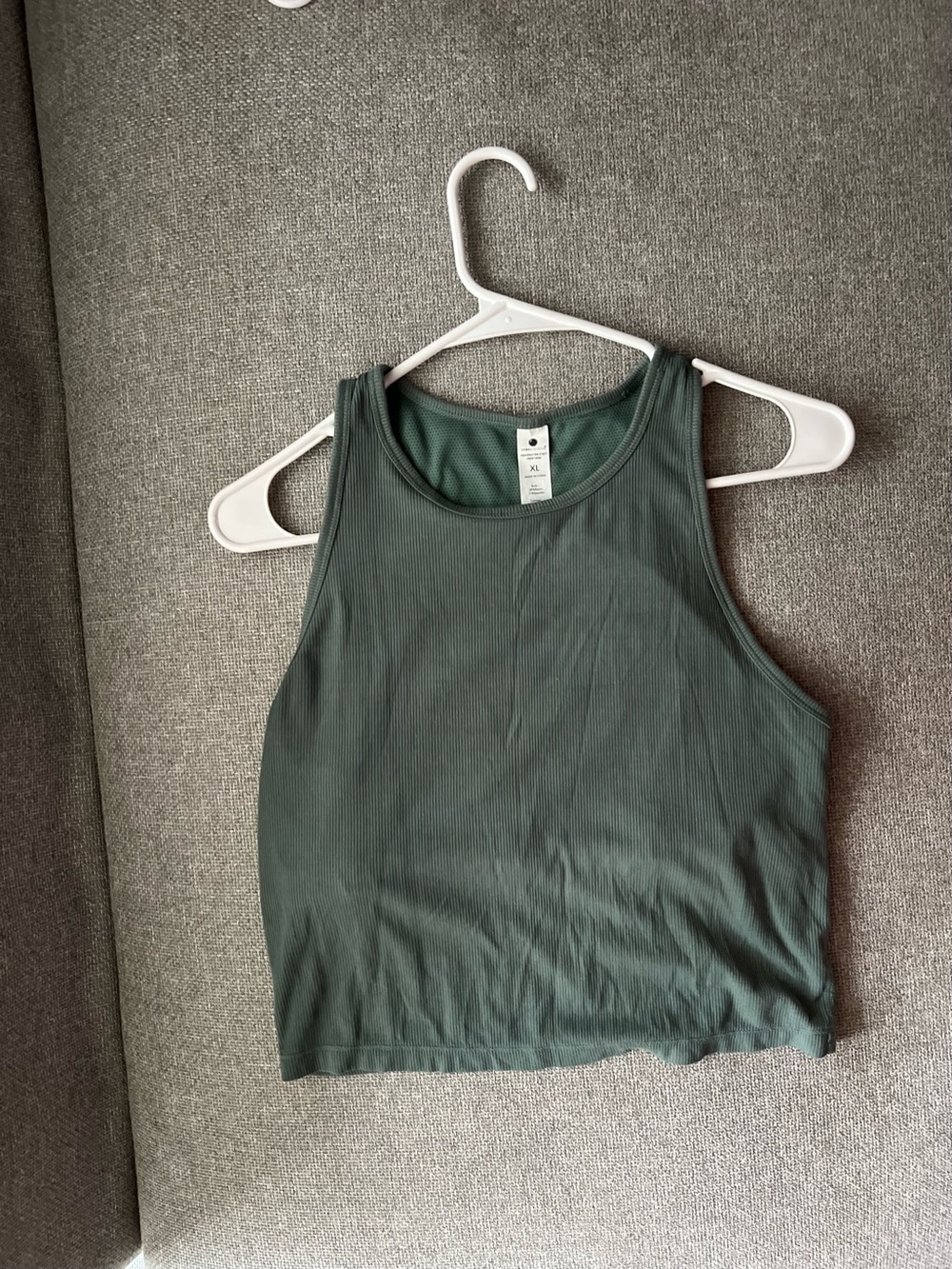 Yogalicious Ribbed Tank Top - Forest Green